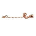 thumbnail image 4 of EHJRE 10Pcs End Caps With Lobster Clasp And Extender Chain Rose Gold, 4 of 9