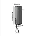 thumbnail image 3 of Bdday 3 In 1 Charger Built In Retractable Cable PD3.0 22.5W Input/Output Cable And USB-C Port Foldable Wall Charger 5000mah Power Bank LED Display, 3 of 8
