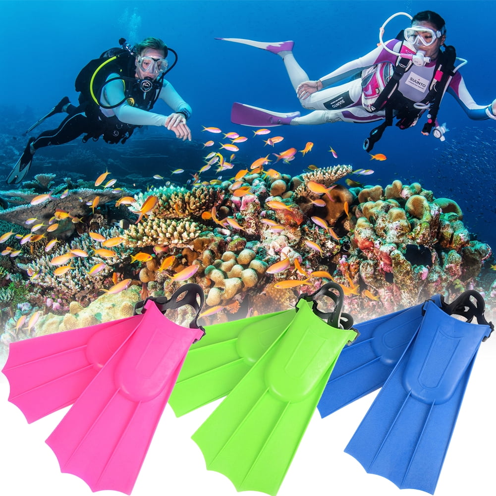 Professional Rubber Swim Fins Flippers For Adults Swimming Snorkeling Diving US 