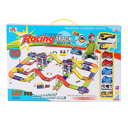 KARMAS PRODUCT Super Tracks Diy Assembly Race Track Toy for