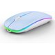 thumbnail image 1 of WREANU Wireless Bluetooth  Rechargeable Laptop Mice with LED Lights Silent Slim Use(BT5.2 and 2.4G Portable USB) Dual Mode Computer  for Laptop//Tablet//Computer/ (Black), 1 of 10