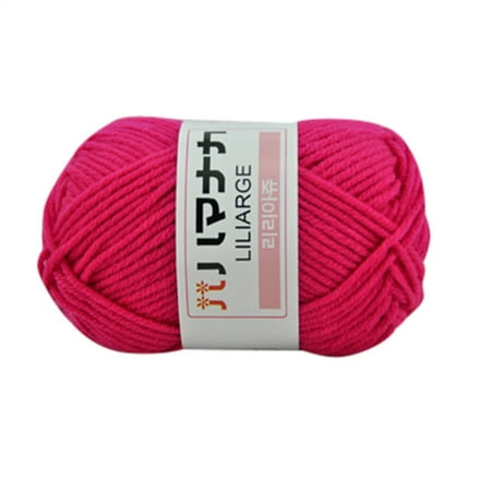 Winysin1PC Chunky Colorful Hand Knitting Milk Cotton Knitting Crochet Blended Cotton