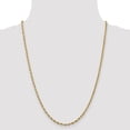 thumbnail image 2 of Real 14kt Yellow Gold 2.8mm Semi-Solid Rope Chain; 24 inch; Lobster Clasp; for Adults and Teens; for Women and Men, 2 of 5