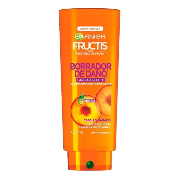 Acondicionador Garnier Fructis borrador de daño largo perfecto cabello dañado 650 ml