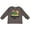 Charcoal Grey, variant on Boca Raton Florida Girls Long Sleeve Toddler T-Shirt