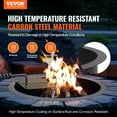 thumbnail image 2 of VEVOR Fire Pit Ring w/ BBQ Fire Ring 35 Inch Outer Steel DIY Campfire Firepit, 2 of 9