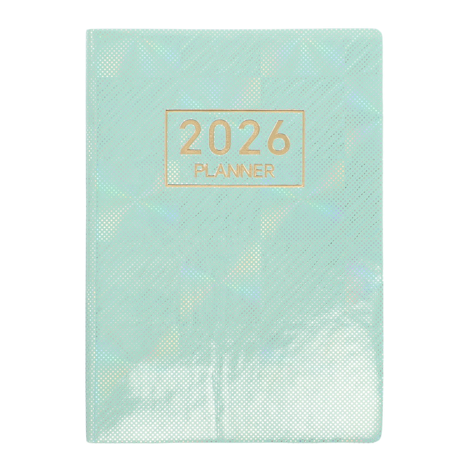 GAXIRE Light Green 2026 Portable Pocket Planner with Strong Paper English Interface for Writing and Time Management