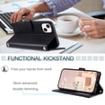 thumbnail image 4 of iPhone 14 Case ,Wallet Cover Crossbody Lanyard Shoulder Neck Strap Case for iPhone 14, 4 of 5