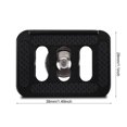 thumbnail image 4 of Quick Release Plate, Portable Black Durable Lightweight 1/4'' Screw Camera Plate, Home Cameras Photography For Photography Lovers, 4 of 8