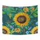 thumbnail image 2 of ABPHQTO Tapiz de acuarela con girasoles y hojas verdes, decoración para colgar en la pared, decoración del hogar, sala de estar, dormitorio, 100x150 cm, 2 of 4