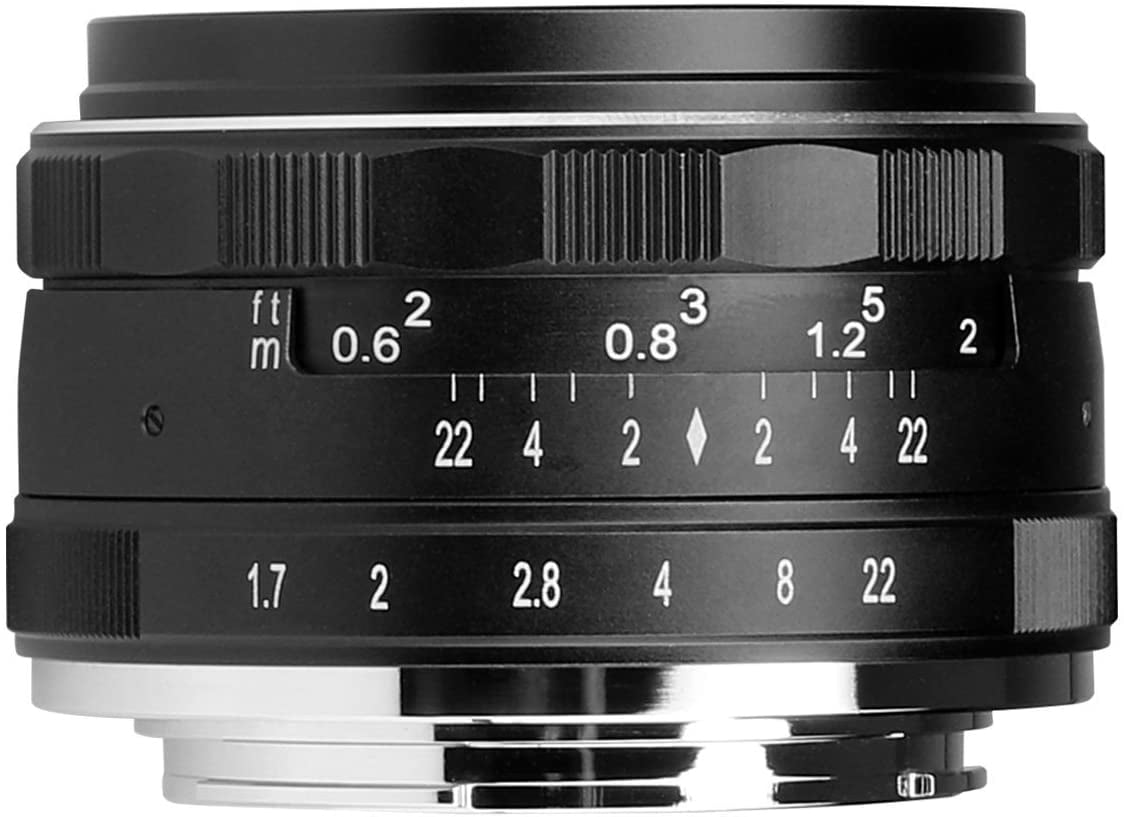Meike MK-E-35-1.7 35mm F1.7 Large Aperture Manual Prime Fixed Lens APS-C for Sony E-Mount Digital Mirrorless Cameras A7III A9 NEX 3 3N 5 NEX 5T NEX 5R NEX 6 7 A6400 A5000 A5100 A6000 A6100 A6300 A6500 