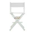 thumbnail image 3 of Casual Home Chaise de Réalisateur 24 Pouces Cadre Blanc-Toile Blanche, 3 of 5