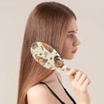 thumbnail image 2 of Fall Gnomes with Autumn Leaves Pattern Hair Brush,Girls Detangling Hair Brush,Glide Through Tangles with Ease for Wet & Dry Hair, 2 of 7