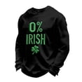 thumbnail image 4 of Letdown Men's St Patrick's Theme T-Shirts Long Sleeve Knit Shirts Casual Crewneck Ribbed Dress Tee Shirt (#04-Black,S), 4 of 4