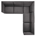 thumbnail image 3 of Modway Conjure Channel Tufted Performance Velvet 5-Piece Sectional in Gold Gray, 3 of 10