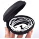 thumbnail image 5 of Bolsa de 2 piezas para auriculares, mini fundas de transporte de viaje de bolsillo redondo pequeño, bolsa de almacenamiento portátil a prueba de golpes y sudor brillar  Electrónica, 5 of 5