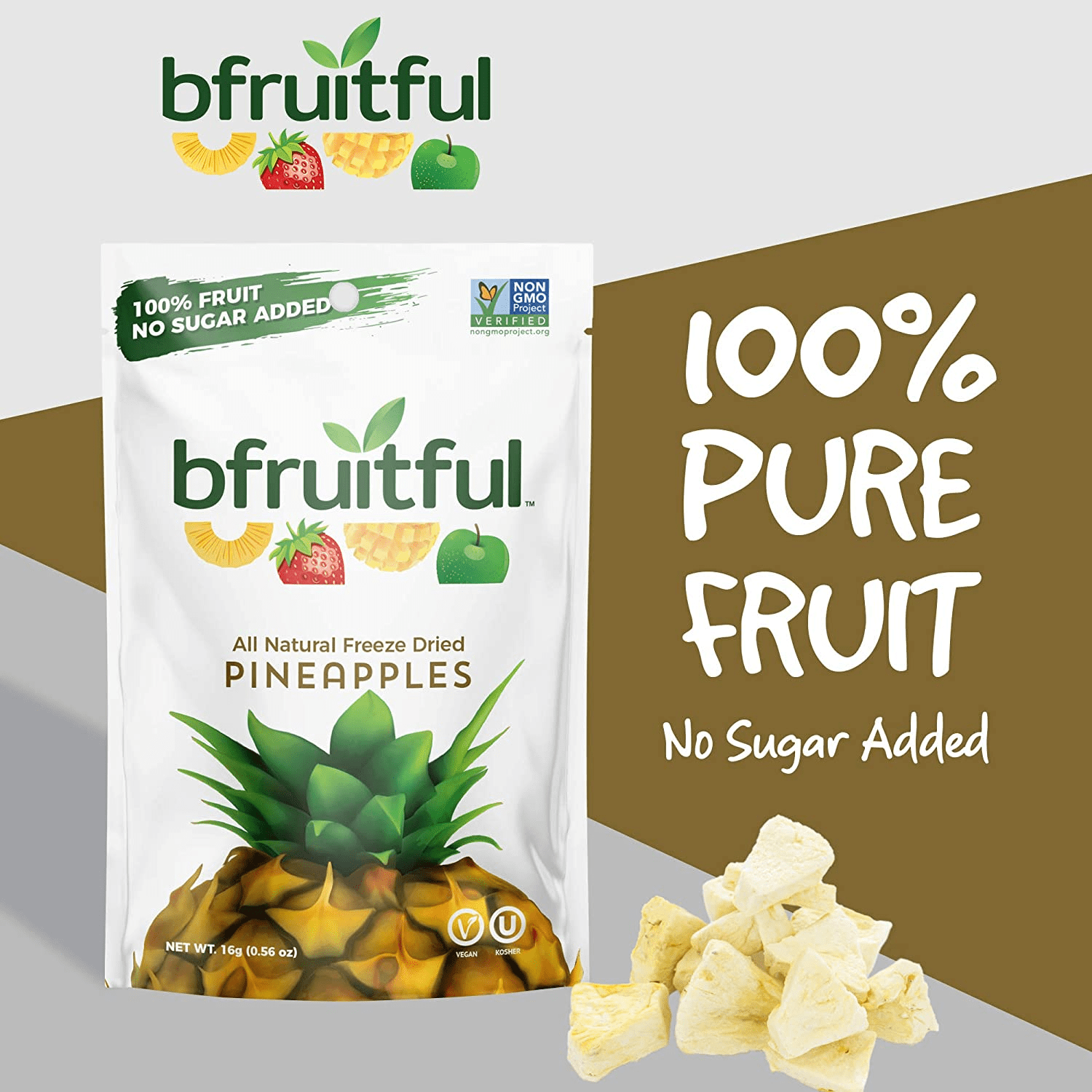 Freeze-Dried Pineapple - Healthy Fruit Snack – Freshly Preserved