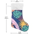 thumbnail image 2 of GZHJMY Summer Tropical Plam Leaves Christmas Stockings, Personalized Large Christmas Stocking, Cute Snowflake Stockings 18" for Xmas Decorations and Holiday Family Party Decor Xmas Gift, 2 of 7
