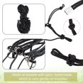 thumbnail image 5 of 2pcs 2 style Adjustable Nylon Knitted Horse Halters Southwestern Equine Side Pull Rope Black 1340~2x8mm 1pc/style, 5 of 6