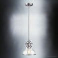 thumbnail image 5 of Luxury Traditional Indoor Pendant, 9.50''H x 8.00''W, with Classic Style Elements, Vintage Design, Brushed Nickel Finish and Clear Seeded Glass, UQL3661, 5 of 7