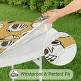 thumbnail image 5 of Yellow Baseball Items Pattern Round Fitted Tablecloth with Elastic Edge,Dining Table Cover Waterproof,Outdoor Round Tablecloth for Camping,Dining,Indoor and Outdoor, 5 of 7
