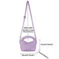 thumbnail image 4 of Bolso tejido para mujer, bolso bandolera pequeño con correa de hombro desmontable, bolso con asa superior para niñas, 4 of 5