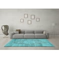 thumbnail image 3 of Ahgly Company Indoor Rectangle Abstract Light Blue Contemporary Area Rugs, 5' x 8', 3 of 4