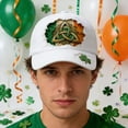 thumbnail image 1 of Gorra de béisbol para el Día de San Patricio | Gorra irlandesa para hombre y mujer | Diseño deportivo ajustable de perfil bajo | Bordado de trébol | Unisex (sirve para la mayoría de los adultos), 1 of 5