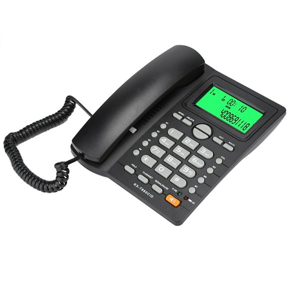 Teléfono KX T880C NikouMX Identificador de llamadas blanco negro