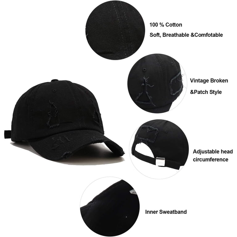 Baseball Cap 3 Pack Vintage Distressed Low Profile  display picture 1