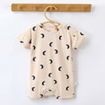 thumbnail image 3 of COM1950s Shorts pour Filles, Robe à Manches Courtes, Combinaison d'Été pour Enfants Garçons et Filles Bébé Bouton Manches Courtes Col Rond Mignon Shorts Unis, Barboteuse Bébé Fille, Barboteuse Bébé Fille, Shorts Bébé Garçon, 3 of 3