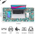 thumbnail image 5 of Long Mouse Pads for Desk,Pitbull Dog and Flower Floral Desk Mats on Top Of Desks, Desk Mouse Pad Extra Large with 3mm Non-Slip Base and Stitched Edge for Gaming,Office,Work,Home 35.4"x15.7", 5 of 6