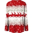 thumbnail image 5 of Titcea Christmas Tops for Women Long Sleeve Crewneck Fashion Xmas Print Cute Pullover Loose Comfy Lightweight Casual Tops, 5 of 6