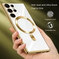 thumbnail image 6 of Designed for Samsung Galaxy S23 Ultra 5G Case Clear Compatible with MagSafe Ultra Shockproof Protective Cell Phone Cases Cover Flexible Covers Soft Edge case for Galaxy S23 Ultra case, 6 of 7
