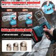 thumbnail image 2 of Plastic PPR Pipe Welding Machine Cordless Water Pipes Melting Device with Replacement Heads Fuse Machine, 2 of 5