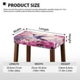 thumbnail image 3 of Jiueut Hummingbird Cherry Blossom Print Bar Stool Cover, Stretch Barstool Seat Covers Bar Stool Chair Covers Bar Stool Seat Covers Elastic Vanity Stool Cover for Wooden Metal Bench, Set of 4, 3 of 7