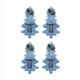 thumbnail image 5 of Soporte para colgar cubiertos Yuarrent decoración chimenea pared gris 4 unids/set, 5 of 6