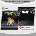 thumbnail image 4 of Xixirimido Cargo Liner Floor Mat All Weather Trunk Protection Trimmable to Fit Heavy Duty Car Trunk Mat Universal Car Accessories, 29" x 39", Boho Paisley Floral, 4 of 7