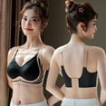 thumbnail image 5 of ManxiVoo 3 Piece Wireless Bras Set No Underwire Full Coverage Comfortable Support Smoothing Back Bralette for Daily Wear XXXXL Size Black, 5 of 7