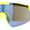 Yellow, variant on Boys Kids Rimless Color Mirror Neon Wrap Curved Sport Sunglasses Yellow - Blue Mirror