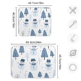 thumbnail image 4 of Yayeee Dish Drying Mat for Kitchen Counter 16"x18" Microfiber Absorbent Pad, White Snowman, 4 of 7