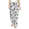 thumbnail image 1 of Fotbe Retro Rooster Pantalones de Pijama para Mujer, Pantalones de Dormir, Pantalones Pj con Cordón y Bolsillos-Medium, 1 of 6