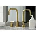 thumbnail image 4 of Kingston Brass FSC8933CKL Kaiser Widespread Bathroom Faucet with Brass Pop-Up, Brushed Brass, 4 of 8