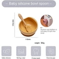 thumbnail image 5 of First Solid Food Set, Unbreakable Suction Bowls For Baby 6 Months And Up, Includes Detachable Silicone Tip, Natural Bamboo Handle, Perfect For Baby Led Weaning, 100% Food Grade, 5 of 5