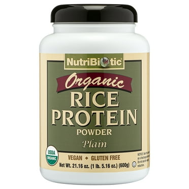 NutriBiotic Certified Organic Rice Protein, Plain, 1 Lb 5 Oz