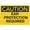 Warning Sign 4, variant on Caution PPE Ear Protection Required with Graphic Metal Sign 8"x12" Rust Free Aluminum - Indoor Outdoor Use for Fence Yard