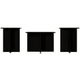 thumbnail image 5 of Home Design Joliet 3 Piece of Coffee Table Set for Living Room, Black, Easy Assembly, 5 of 9