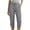 Grey, variant on Women's Casual Straight Leg Cargo Pants Button Front Summer Comfort Daily Wear Pants for Women Casual