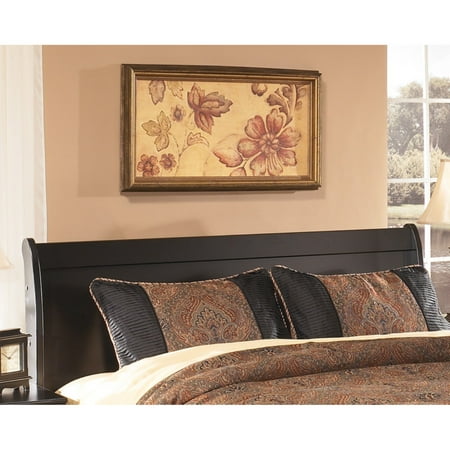 King Headboard And Footboard - Signature Design by Ashley Huey Vineyard Wooden Sleigh Headboard