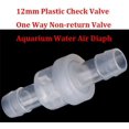 thumbnail image 3 of 12mm Plastic CLEAR Check Valve Way Non-return Valve Aquarium Water Air Diaph, 3 of 5